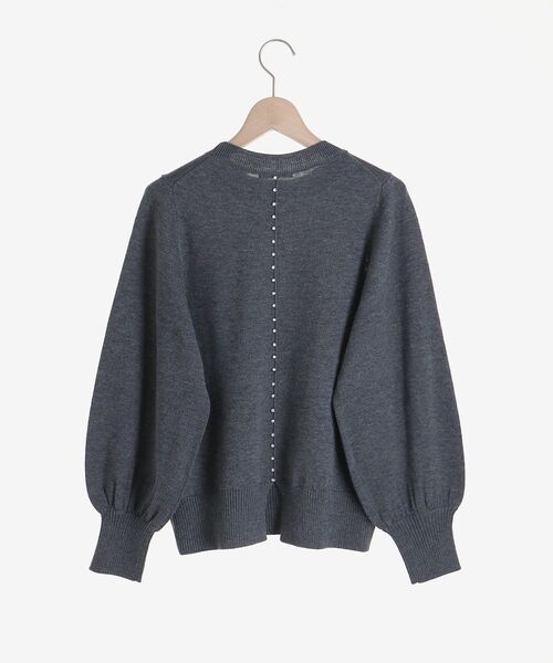 le.coeur blanc（ルクールブラン）の「バックパールニットプルオーバー（ニット/セーター・レディース・ブラック/グレー/オフホワイト・38）」の19枚目の写真