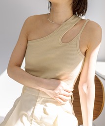 earthy | earthy_リブワンショルデザインタンクトップ(タンクトップ)