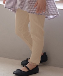 Lycee mine | 裾チュールフリル9分丈テレコレギンス(レギンス/スパッツ)