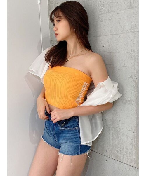 GYDA(ジェイダ)の「ベアサイドジャカードニットTOPS(ニット/セーター・レディース・ブラック/オフホワイト/オレンジ・FREE)」の12枚目の写真