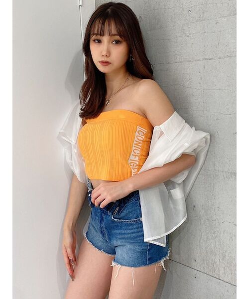 GYDA(ジェイダ)の「ベアサイドジャカードニットTOPS(ニット/セーター・レディース・ブラック/オフホワイト/オレンジ・FREE)」の16枚目の写真