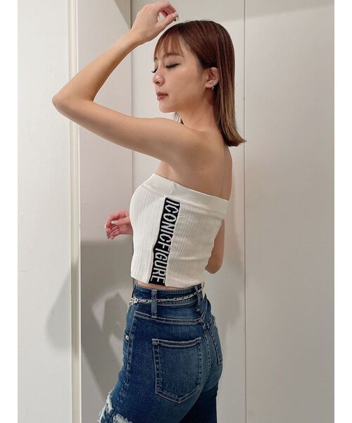 GYDA(ジェイダ)の「ベアサイドジャカードニットTOPS(ニット/セーター・レディース・ブラック/オフホワイト/オレンジ・FREE)」の10枚目の写真