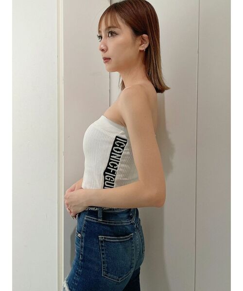 GYDA(ジェイダ)の「ベアサイドジャカードニットTOPS(ニット/セーター・レディース・ブラック/オフホワイト/オレンジ・FREE)」の8枚目の写真