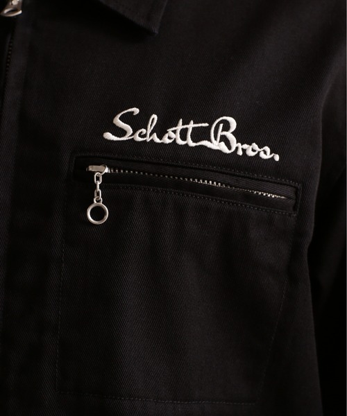 schott（ショット）の「Schott/ショット/TC WORK JACKET/ワークジャケット（ブルゾン・メンズ・カーキ/ブラウン系その他3/ブラック/グレー/キナリ/モスグリーン・M/2XL/XL/L）」の19枚目の写真