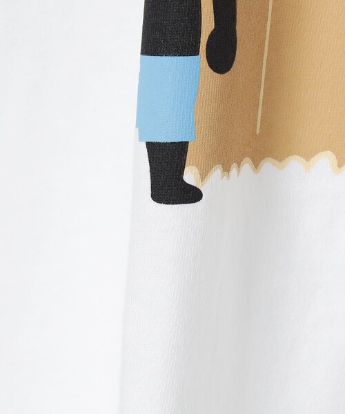 BEAMS T（ビームスティー）の「BEAMS T / サーフ ベアー Tシャツ（Tシャツ/カットソー・メンズ・ホワイト/インディゴブルー・S/M/L/XL）」の8枚目の写真