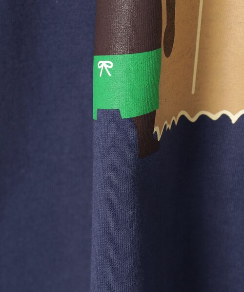 BEAMS T（ビームスティー）の「BEAMS T / サーフ ベアー Tシャツ（Tシャツ/カットソー・メンズ・ホワイト/インディゴブルー・S/M/L/XL）」の5枚目の写真