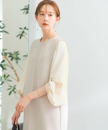 TORRAZZO DONNA　ダンボールニット×ブラウスワンピース