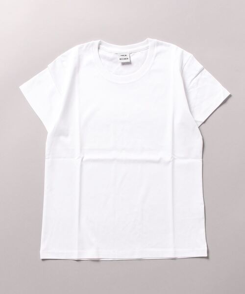 TIGORA(ティゴラ)の「ティゴラ TIGORA シルケットコットンTシャツ(Tシャツ/カットソー・レディース・ライトグリーン/ライトベージュ/ブラック/ホワイト・XL/S/M/L)」の2枚目の写真