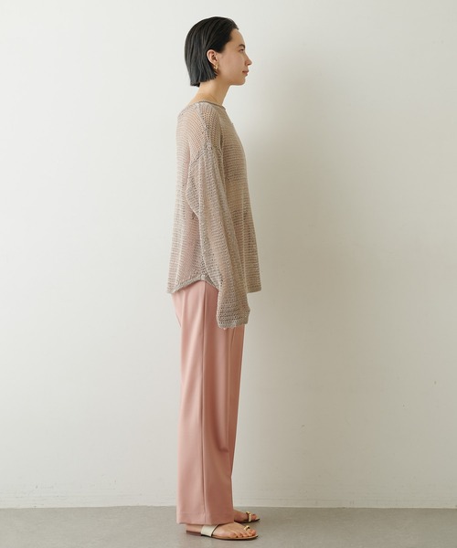 Whim Gazette（ウィムガゼット）の「メッシュプルオーバー（ニット/セーター・レディース・ベージュ/ネイビー/オフホワイト・FREE）」の15枚目の写真