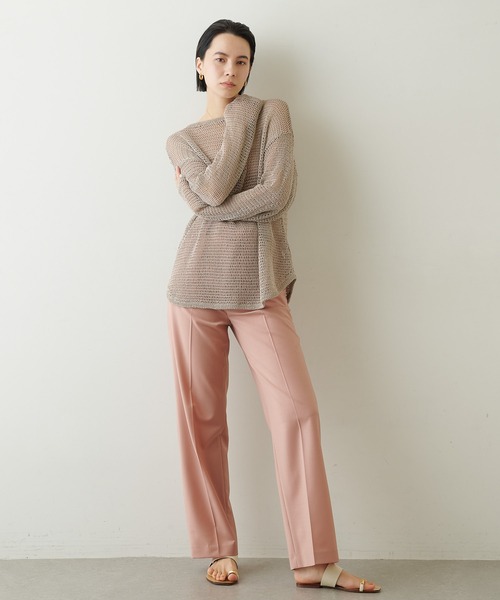 Whim Gazette（ウィムガゼット）の「メッシュプルオーバー（ニット/セーター・レディース・ベージュ/ネイビー/オフホワイト・FREE）」の11枚目の写真