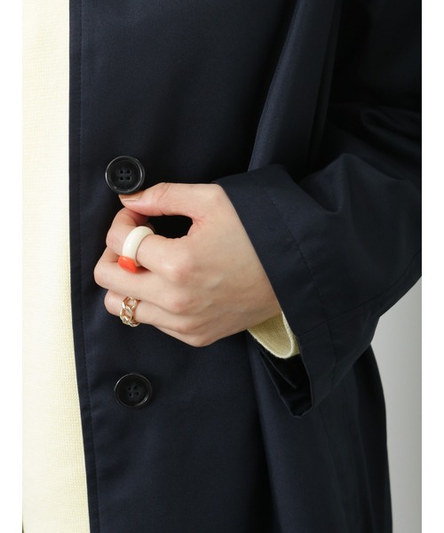 Lugnoncure（ルノンキュール）の「撥水加工ステンカラーコート（ステンカラーコート・レディース・オフホワイト/ネイビー/ベージュ・ﾌﾘ-）」の14枚目の写真