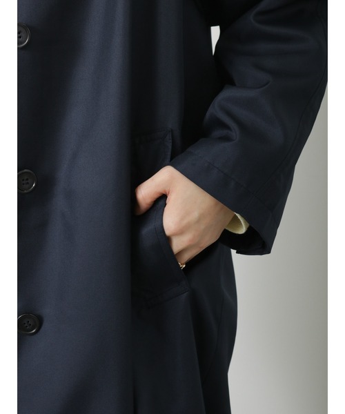 Lugnoncure（ルノンキュール）の「撥水加工ステンカラーコート（ステンカラーコート・レディース・オフホワイト/ネイビー/ベージュ・ﾌﾘ-）」の15枚目の写真