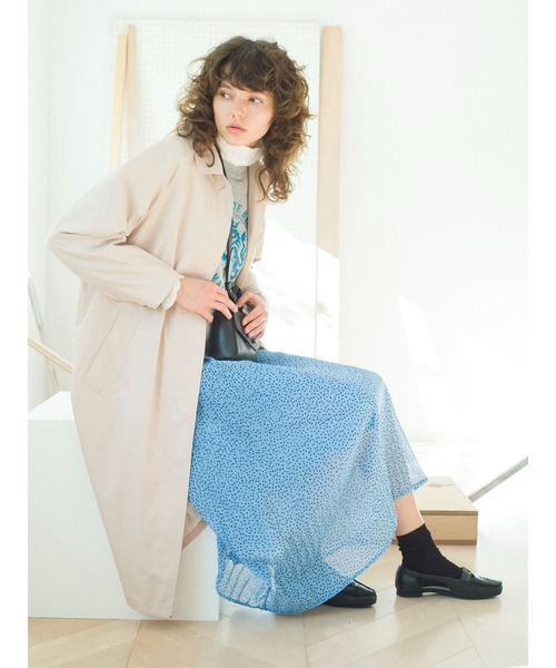 Lugnoncure（ルノンキュール）の「撥水加工ステンカラーコート（ステンカラーコート・レディース・オフホワイト/ネイビー/ベージュ・ﾌﾘ-）」の22枚目の写真