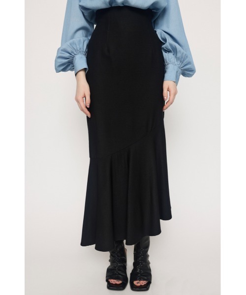 SLY（スライ）の「ASYMMETRIC MERMAID SK アシンメトリー マーメイドスカート（スカート・レディース・ブラック/マルチ・1/0/2）」の5枚目の写真