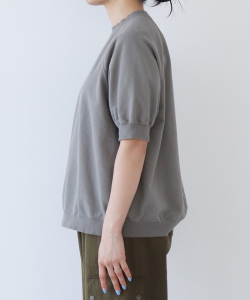 PAR ICI（パーリッシィ）の「空紡インレイ製品染め ラグランTシャツ（Tシャツ/カットソー・レディース・オフホワイト/ピンク/グレー/サックスブルー・FREE）」の13枚目の写真