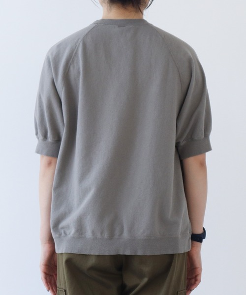 PAR ICI（パーリッシィ）の「空紡インレイ製品染め ラグランTシャツ（Tシャツ/カットソー・レディース・オフホワイト/ピンク/グレー/サックスブルー・FREE）」の14枚目の写真