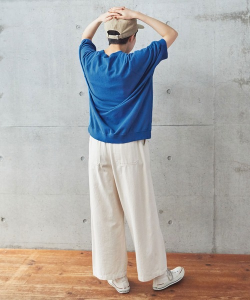 PAR ICI（パーリッシィ）の「空紡インレイ製品染め ラグランTシャツ（Tシャツ/カットソー・レディース・オフホワイト/ピンク/グレー/サックスブルー・FREE）」の19枚目の写真