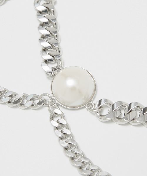 G.V.G.V.（ジーヴィージーヴィー）の「PEARL CHOKER（チョーカー・レディース・シルバー・ONE SIZE）」の3枚目の写真