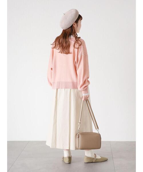 ehka sopo（エヘカソポ）の「フロントボタンジャンスカ（ワンピース・レディース・ベージュ/グリーン/キナリ・ﾌﾘ-）」の22枚目の写真