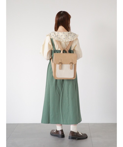 ehka sopo（エヘカソポ）の「フロントボタンジャンスカ（ワンピース・レディース・ベージュ/グリーン/キナリ・ﾌﾘ-）」の11枚目の写真