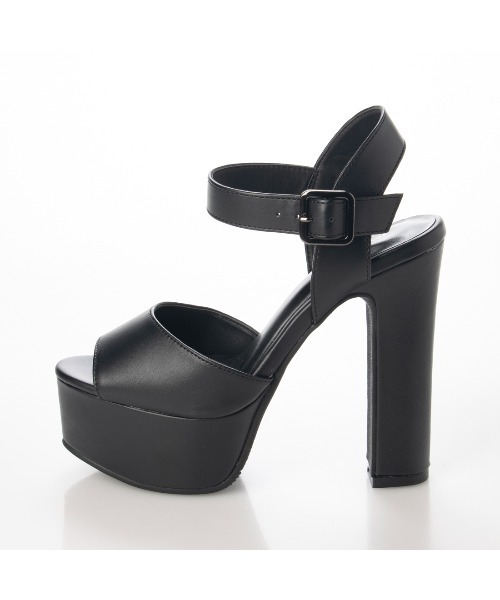 Mafmof(マフモフ)の「Mafmof(マフモフ)チャンキーヒールアンクルベルトストラップサンダル(サンダル・レディース・グレー/ブラック/ホワイト系その他・LL/L/M/S)」の13枚目の写真