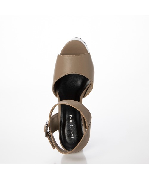 Mafmof(マフモフ)の「Mafmof(マフモフ)チャンキーヒールアンクルベルトストラップサンダル(サンダル・レディース・グレー/ブラック/ホワイト系その他・LL/L/M/S)」の21枚目の写真