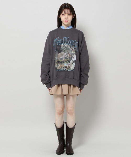 ALAND(エーランド)の「【UNISEX】FALLETT/Serengeti プルオーバー 2178148(スウェット・レディース・チャコール・MEDIUM/LARGE)」の3枚目の写真