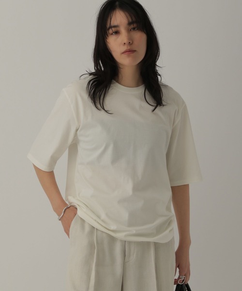 Tシャツ・カットソー \"CHAOS GIRL\" WHITE WAXED T SHIRT CHAOS GIRL