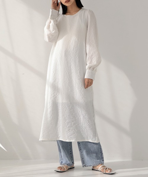 hellam（へラム）の「バックオープンワンピース（ワンピース・レディース・オフホワイト/ブラック・FREE）」の11枚目の写真