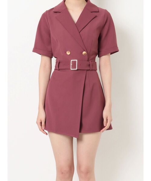 RESEXXY（リゼクシー）の「テーラードショートコンビネゾン（つなぎ/オールインワン・レディース・ブラック/ピンク/アイボリー・FREE）」の17枚目の写真