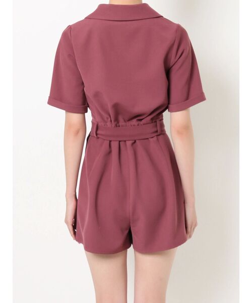 RESEXXY（リゼクシー）の「テーラードショートコンビネゾン（つなぎ/オールインワン・レディース・ブラック/ピンク/アイボリー・FREE）」の5枚目の写真