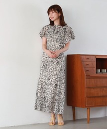 archives | ケープカラー花柄マーメイドワンピース(ワンピース)