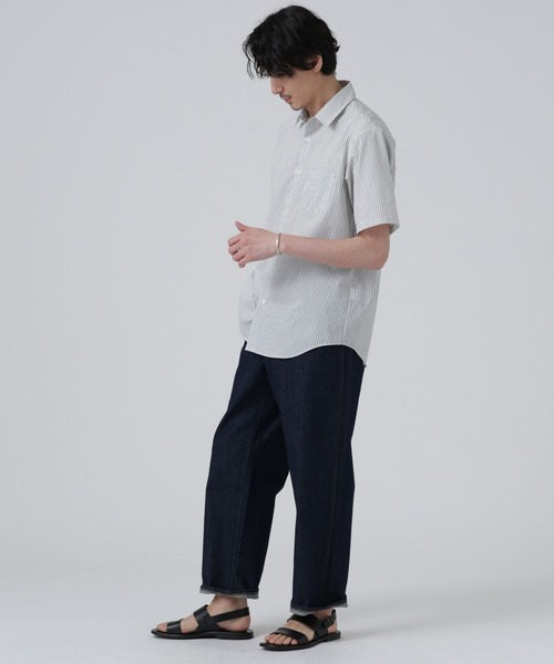 NANO universe（ナノユニバース）の「LB.03/「ICE FLOW LINEN」バリエーションシャツ 半袖（シャツ/ブラウス・メンズ・ホワイト/ネイビー/ブルー・S/M/L）」の10枚目の写真