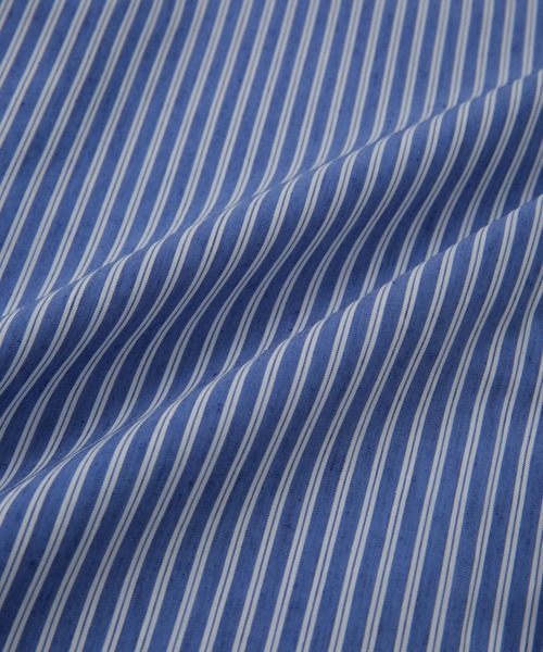 NANO universe（ナノユニバース）の「LB.03/「ICE FLOW LINEN」バリエーションシャツ 半袖（シャツ/ブラウス・メンズ・ホワイト/ネイビー/ブルー・S/M/L）」の7枚目の写真