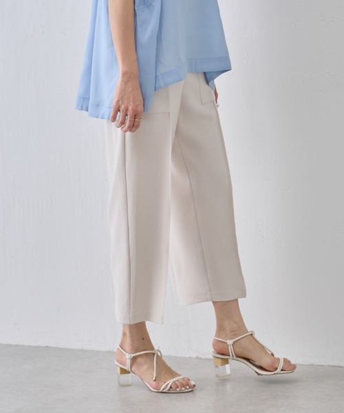 BEARDSLEY（ビアズリー）の「ワイドクロップドパンツ（その他パンツ・レディース・ダークグレー/アイボリー・M/S）」の11枚目の写真