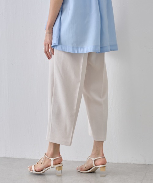 BEARDSLEY（ビアズリー）の「ワイドクロップドパンツ（その他パンツ・レディース・ダークグレー/アイボリー・M/S）」の13枚目の写真