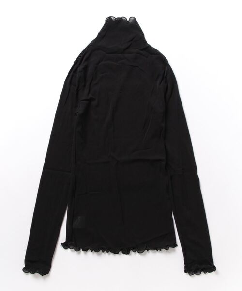 mil(ミル)の「ハイネックシアートップス(Tシャツ/カットソー・レディース・チャコールグレー/オフホワイト/ブラック・M)」の10枚目の写真