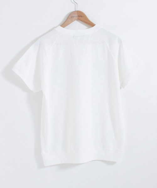 ALL ORDINARIES（オールオーディナリーズ）の「反応染め RUE de St.PAUL ラグラン半袖Tシャツ（Tシャツ/カットソー・レディース・チャコールグレー/ライトグレー/オフホワイト/ピンク・S/M/L/XL）」の6枚目の写真