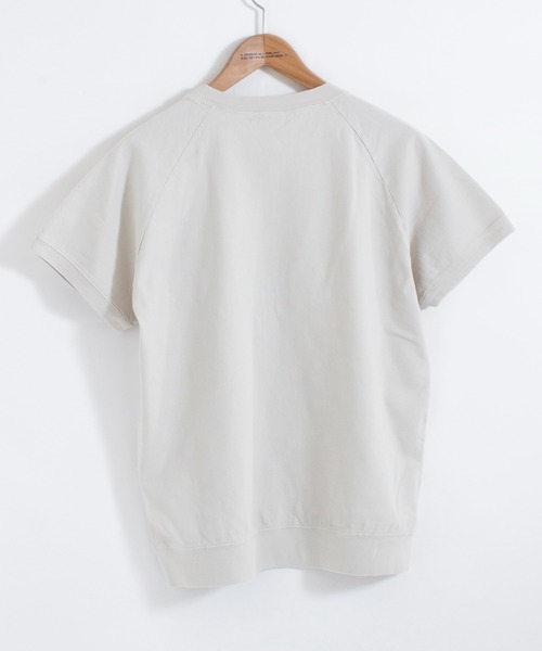 ALL ORDINARIES（オールオーディナリーズ）の「反応染め RUE de St.PAUL ラグラン半袖Tシャツ（Tシャツ/カットソー・レディース・チャコールグレー/ライトグレー/オフホワイト/ピンク・S/M/L/XL）」の19枚目の写真