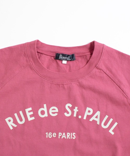 ALL ORDINARIES（オールオーディナリーズ）の「反応染め RUE de St.PAUL ラグラン半袖Tシャツ（Tシャツ/カットソー・レディース・チャコールグレー/ライトグレー/オフホワイト/ピンク・S/M/L/XL）」の14枚目の写真