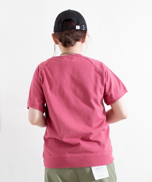 ALL ORDINARIES（オールオーディナリーズ）の「反応染め RUE de St.PAUL ラグラン半袖Tシャツ（Tシャツ/カットソー・レディース・チャコールグレー/ライトグレー/オフホワイト/ピンク・S/M/L/XL）」の16枚目の写真