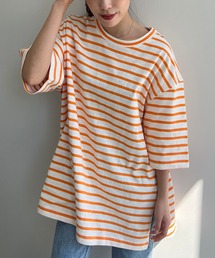 ボーダースリット入りチュニック