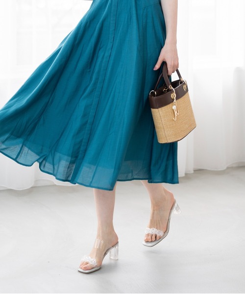 MISCH MASCH（ミッシュマッシュ）の「■2023春夏新作■コンビバスケットバケツ/MM318008（かごバッグ・レディース・ダークブラウン/ネイビー/キナリ・ﾌﾘ-）」の16枚目の写真