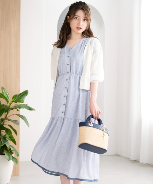 MISCH MASCH（ミッシュマッシュ）の「■2023春夏新作■コンビバスケットバケツ/MM318008（かごバッグ・レディース・ダークブラウン/ネイビー/キナリ・ﾌﾘ-）」の19枚目の写真