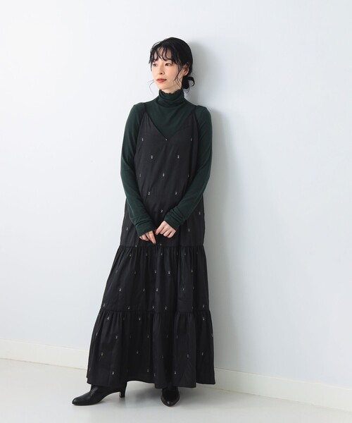 【新品】ne Quittez pas BEAMS別注 ガウンワンピース　ブラック ヌキテパの人気商品が。。｜ビームス 立川｜BEAMS