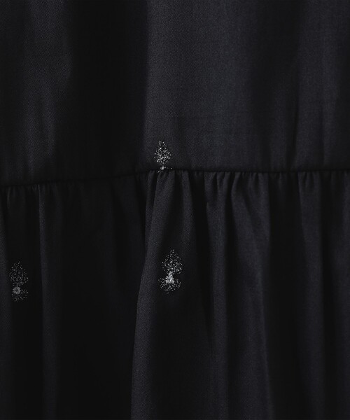 ne Quittez pas エンブロイダリー キャミソールドレス M ブラック Demi-Luxe BEAMS（デミルクス ビームス）の「ne Quittez pas × Demi