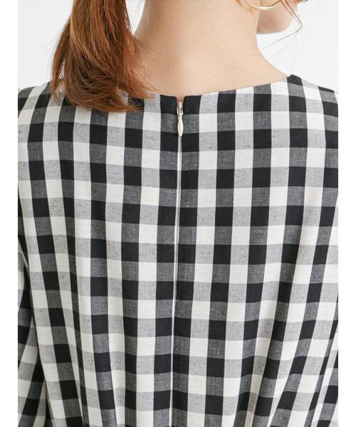 Te chichi（テチチ）の「リネン混ボリュームスリーブワンピース（ワンピース・レディース・イエロー/ネイビー/ブラック・F）」の19枚目の写真