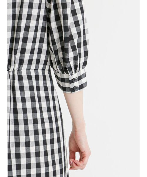 Te chichi（テチチ）の「リネン混ボリュームスリーブワンピース（ワンピース・レディース・イエロー/ネイビー/ブラック・F）」の20枚目の写真