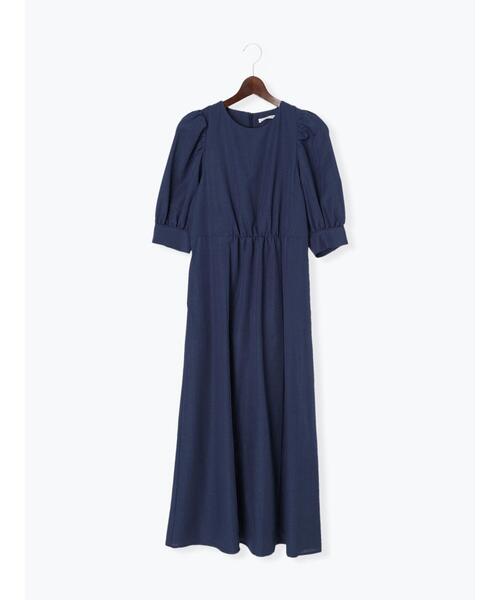 Te chichi（テチチ）の「リネン混ボリュームスリーブワンピース（ワンピース・レディース・イエロー/ネイビー/ブラック・F）」の22枚目の写真