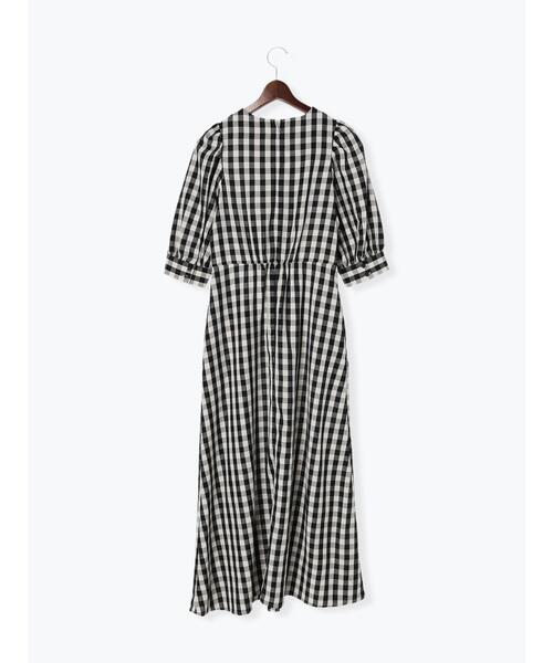 Te chichi（テチチ）の「リネン混ボリュームスリーブワンピース（ワンピース・レディース・イエロー/ネイビー/ブラック・F）」の5枚目の写真